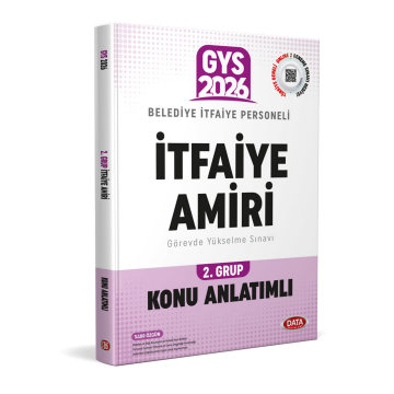 Data Yayınları 2026 GYS Belediye İtfaiye Personeli İtfaiye Amiri 2. Grup Konu Anlatımlı