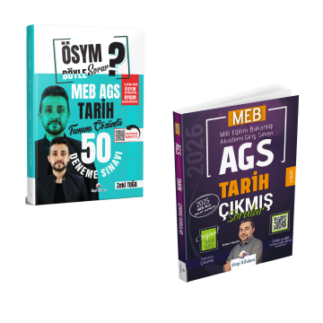 Dizgi Kitap ÖSYM Böyle Sorar 2026 MEB AGS Tarih 50 Deneme & MEB AGS Tarih Çıkmış Sorular Seti