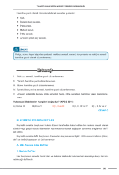 Dizgi Kitap Hukuk Atölyesi İcra Müdürlüğü Çıkmış Soru Örnekli Ticaret Hukuku Ders Notları Dr. Okan Yıldırım