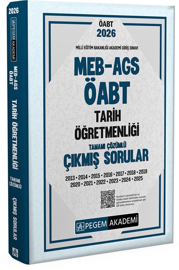 2026 MEB AGS ÖABT Tarih Öğretmenliği Tamamı Çözümü Çıkmış Sorular Pegem Yayınları