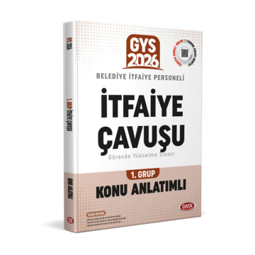 Data Yayınları 2026 GYS Belediye İtfaiye Personeli İtfaiye Çavuşu 1. Grup Konu Anlatımlı