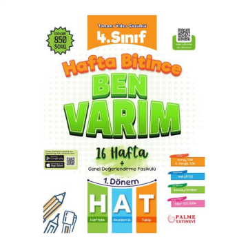 Palme Yayınları 4. Sınıf Hafta Bitince Ben Varım