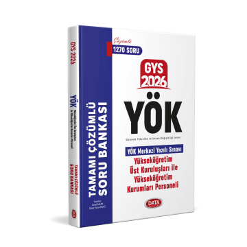Data Yayınları 2026 GYS YÖK Üst Kuruluşları ile YÖK Personeli Tamamı Çözümlü Soru Bankası
