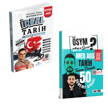 Dizgi Kitap 2026 KPSS MEB AGS İdeal Tarih Soru Bankası & MEB AGS Tarih 50 Deneme Sınavı Seti