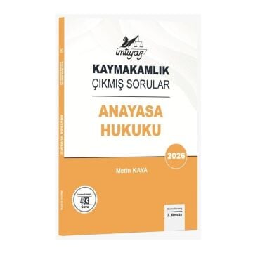 İmtiyaz Yayınları 2026 Kaymakamlık Anayasa Hukuku Çıkmış Sorular