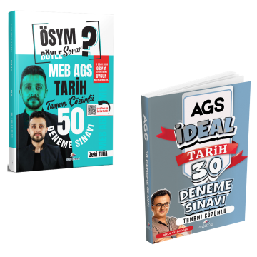Dizgi Kitap 2026 MEB-AGS ÖSYM Böyle Sorar Tarih 50 Deneme Sınavı ve İdeal Tarih 30 Deneme Sınavı Seti
