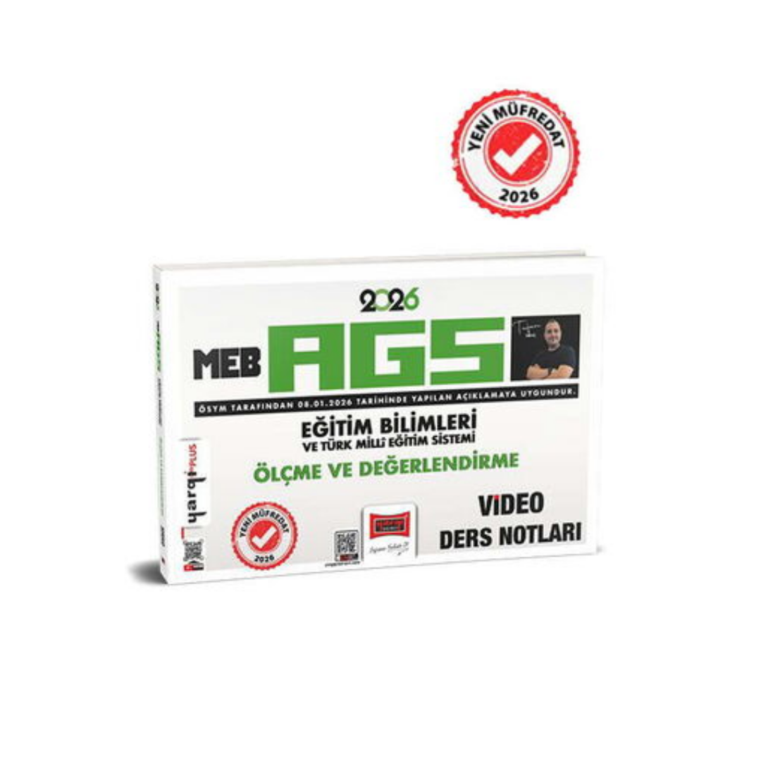 2026 MEB AGS Eğitim Bilimleri ve Türk Milli Eğitim Sistemi Ölçme ve Değerlendirme Video Ders Notları Yargı Yayınları