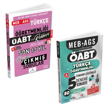 Dizgi Kitap 2026 MEB-AGS ÖABT Türkçe Öğretmenliği ÖABT'nin Rehberi Konularına Göre Tasnif Edilmiş Son 13 Yıl Orijinal Video Çözümlü Çıkmış Sınav Soruları ve 5 Deneme Sınavı Seti Umut Tetik