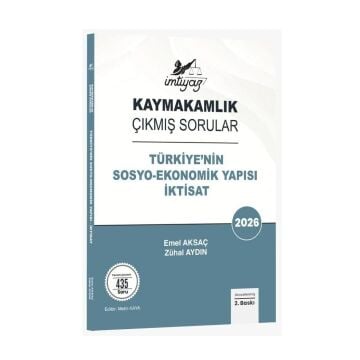 İmtiyaz Yayınları 2026 Kaymakamlık Türkiye nin Sosyo-Ekonomik Yapısı, İktisat Çıkmış Sorular