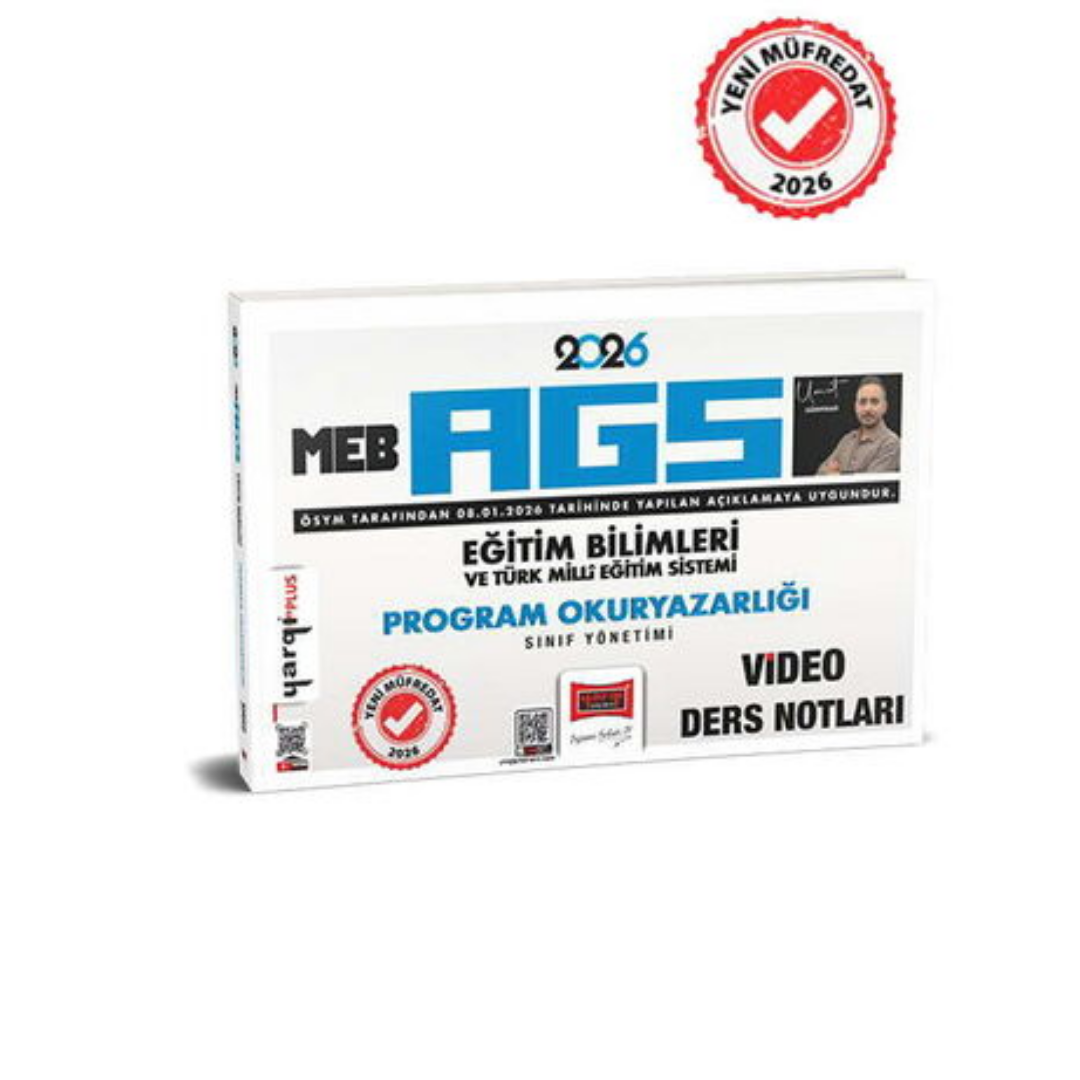 2026 MEB AGS Eğitim Bilimleri ve Türk Milli Eğitim Sistemi Program Okuryazarlığı Sınıf Yönetimi Video Ders Notları Yargı Yayınları