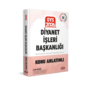 Data Yayınları 2026 GYS Diyanet İşleri Başkanlığı Personelin Görevde Yükselme Sınavı Konu Anlatımlı