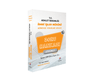 Dizgi Kitap T.C. Adalet Bakanlığı İdari İşler Müdürü Görevde Yükselme Sınavı Çözümlü Soru Bankası 2023 - Yazı İşleri Müdürü Mehmet BAYKOZ