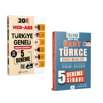 Dizgi Kitap 2026 MEB-AGS Türkiye Geneli 5 Deneme ve ÖABT Türkçe Öğretmenliği 5 Deneme Tamamı PDF Çözümlü Seti