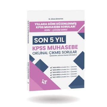 4T Yayınları Son 5 YIL KPSS Muhasebe Çıkmış Sorular