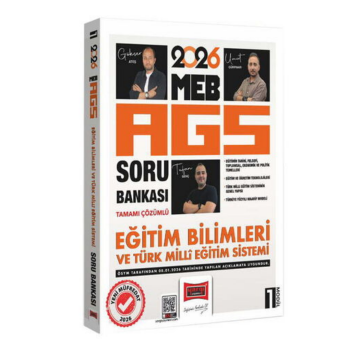 Yargı Yayınları 2026 MEB-AGS Eğitim Bilimleri ve Türk Milli Eğitim sistemi Tamamı Çözümlü Soru Bankası Modül 1 Tufan Genç