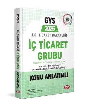 Data Yayınları 2025 GYS Ticaret Bakanlığı İç Ticaret Grubu Konu Anlatımlı