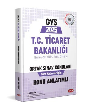 T.C. Ticaret Bakanlığı Tüm Kadrolar İçin Ortak Konular Hazırlık Kitabı Data Yayınları