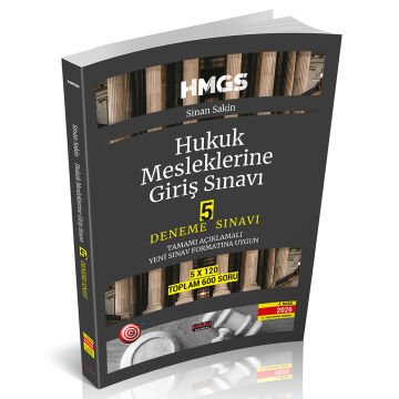 Savaş Yayınları HMGS Hukuk Mesleklerine Giriş Sınavı 5 Deneme Sınavı