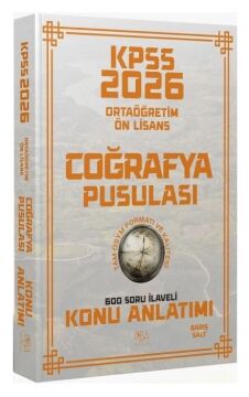 2026 KPSS Lise Ortaöğretim Ön Lisans Coğrafya Pusulası Konu Anlatımı - Barış Salt CBA Yayınları