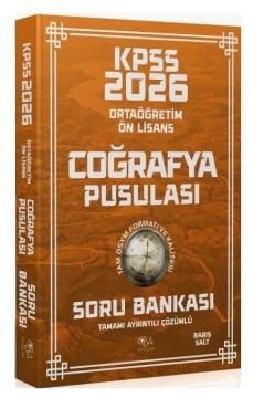 2026 KPSS Lise Ortaöğretim Ön Lisans Coğrafya Pusulası Soru Bankası Çözümlü - Barış Salt CBA Yayınları