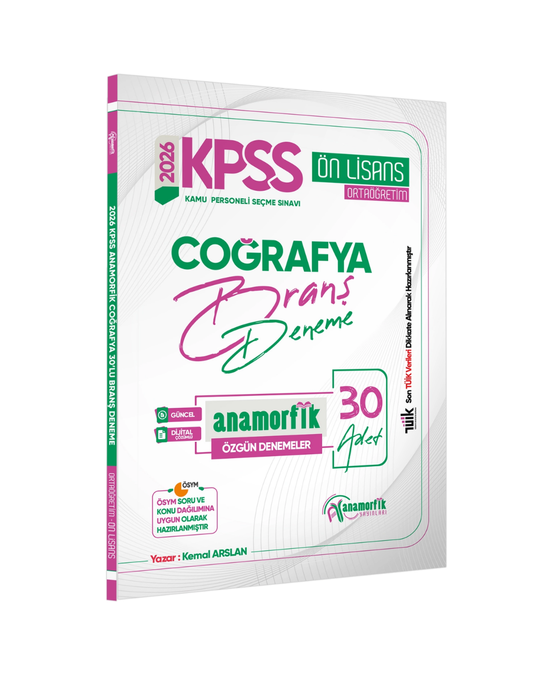 2026 KPSS Önlisans/Ortaöğretim Anamorfik Serisi Coğrafya 30lu Branş Denemesi Dijital Çözümlü İnformal Yayınları