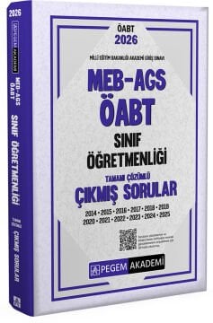 2026 MEB AGS ÖABT Sınıf Öğretmenliği Tamamı Çözümlü Çıkmış Sorular Pegem Yayınları