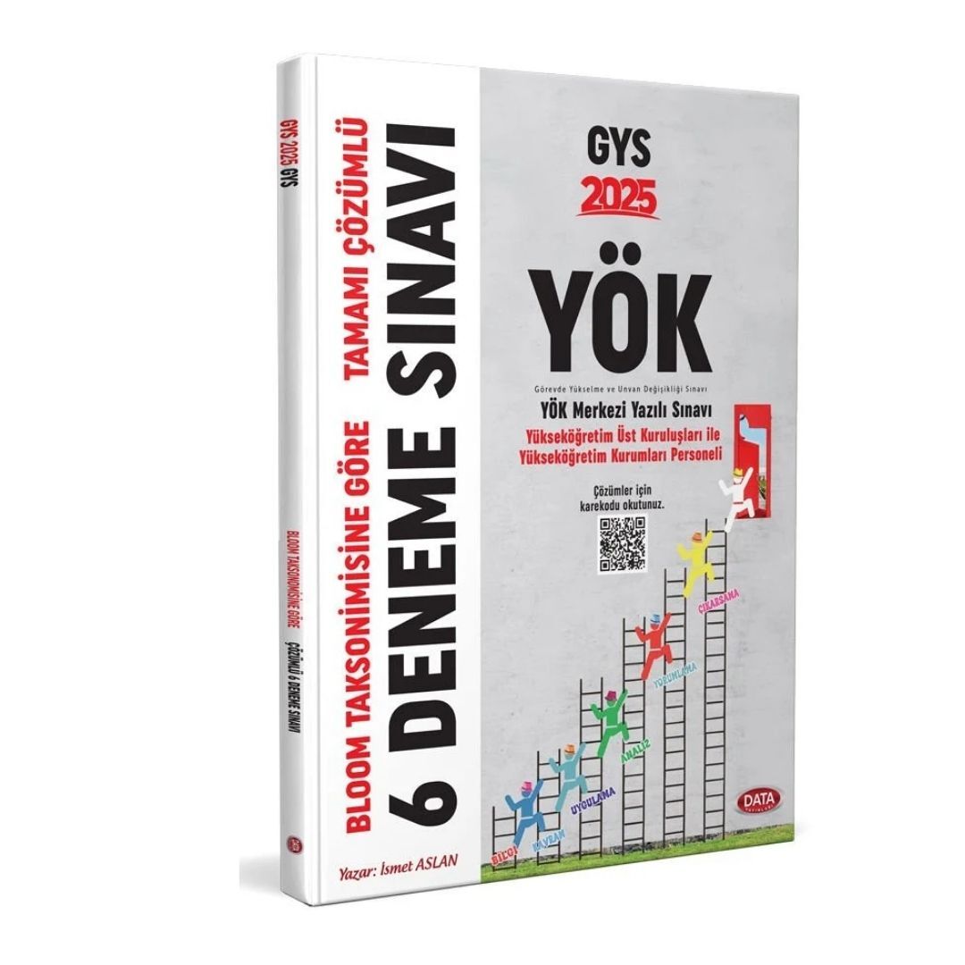 2025 YÖK GYS 6 Deneme Sınavı Karekod Çözümlü (Bloom Taksonimisine göre) Data Yayınları