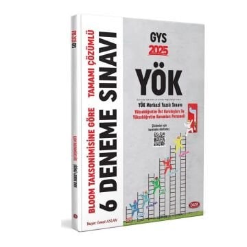 2025 YÖK GYS 6 Deneme Sınavı Karekod Çözümlü (Bloom Taksonimisine göre) Data Yayınları