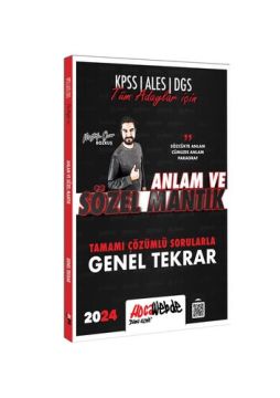 Hocawebde Yayınları 2024 Tüm Adaylar İçin Sözel Mantık Tamamı Çözümlü Sorularla Genel Tekrar
