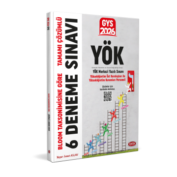 Data Yayınları YÖK GYS 6 Deneme Sınavı Karekod Çözümlü (Bloom Taksonimisine göre)