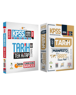 2026 KPSS Ön Lisans Tarihin Kara Kutusu Tek Kitap ve Manifesto Çözümlü Branş Deneme 2li Seti İnformal Yayınları