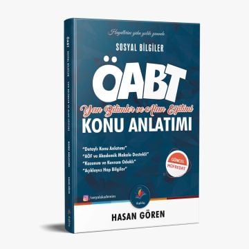 Dizgi Kitap ÖABTSosyal Bilgiler Yan Bilimler Ve Alan Eğitimi Konu Anlatımı
