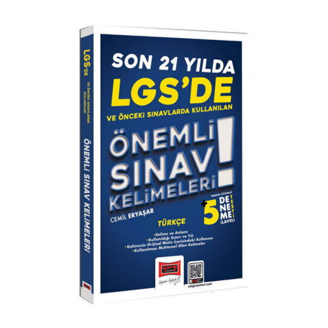 Yargı Yayınları LGS de Son 21 Yılda Çıkan Önemli Türkçe Sınav Kelimeleri