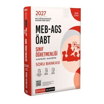 Pegem Yayınları 2027 MEB-AGS ÖABT Sınıf Öğretmenliği Alan Bilgisi - Alan Eğitimi Soru Bankası