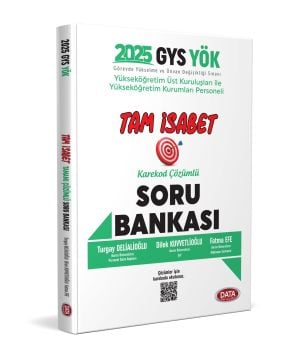 Data Yayınları 2025 GYS YÖK Tam İsabet Karekod Çözümlü Soru Bankası