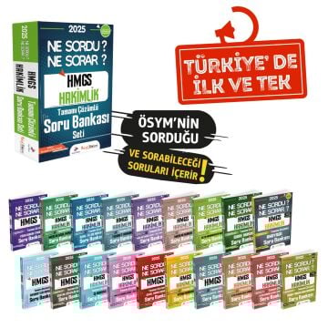 Dizgi Kitap Hukuk Atölyesi HMGS Hakimlik Ne Sordu Ne Sorar Tamamı Çözümlü Soru Bankası Seti