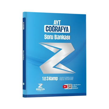Zeduva Yayınları Coğrafyanın Kodları AYT Coğrafya 1 Kitap 3 Kamp Soru Bankası