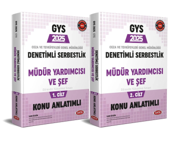 Data Yayınları 2025 GYS Ceza ve Tevkifevleri Denetimli Serbestlik, Müdür Yardımcılığı ve Şeflik Konu Anlatımlı 1-2