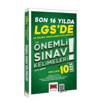 LGS de Son 16 Yılda Kullanılan Önemli İngilizce Sınav Kelimeleri Yargı Yayınları