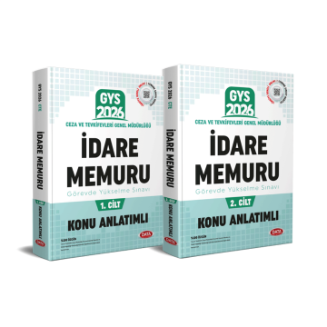Data Yayınları 2026 GYS Ceza ve Tevkifevleri İdare Memuru Konu Anlatımlı 1-2 Cilt