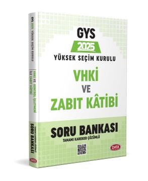 Data Yayınları Yüksek Seçim Kurulu (YSK) VHKİ ve Zabıt Kâtibi Soru Bankası Tamamı Karekod Çözümlü