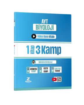 Zeduva Yayınları Biosem AYT Biyoloji 1 Kitap 3 Kamp Video Ders Kitabı