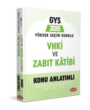 Data Yayınları Yüksek Seçim Kurulu (YSK) VHKİ ve Zabıt Kâtibi Konu Anlatımlı