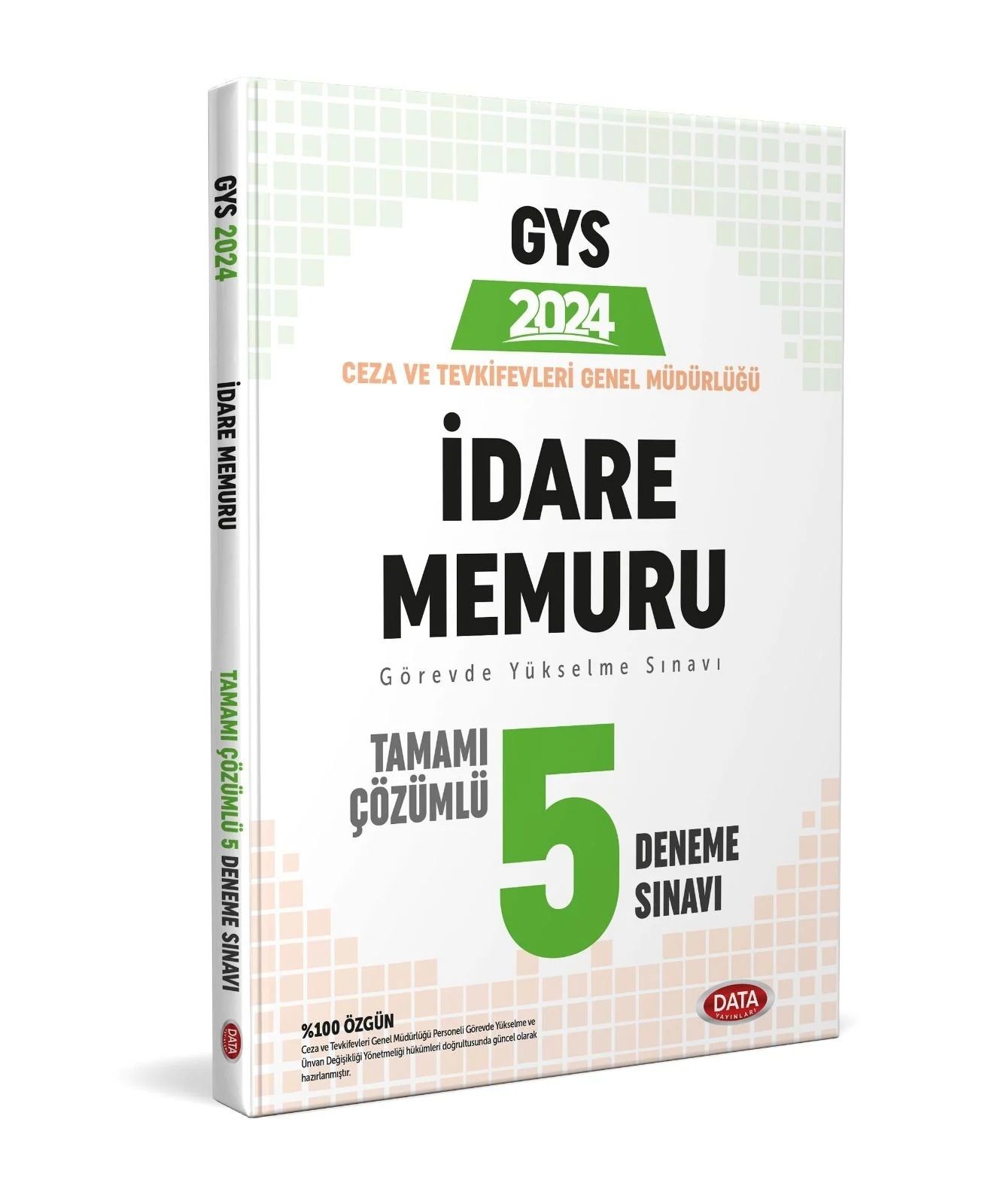2024 Ceza ve Tevkifevleri İdare Memuru GYS Tamamı Çözümlü 5 Deneme Sınavı Data Yayınları
