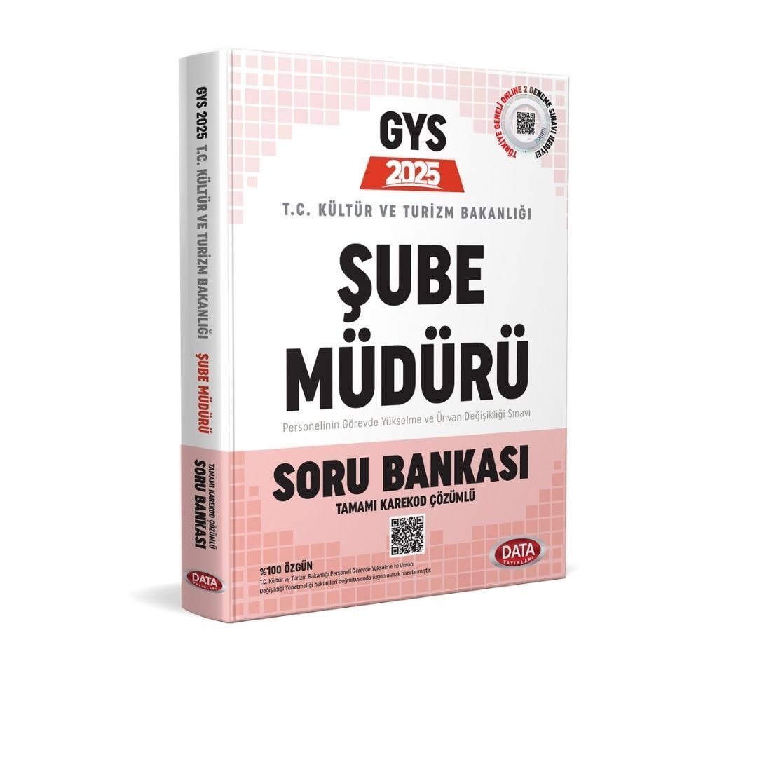 Kültür ve Turizm Bakanlığı Şube Müdürü GYS Soru Bankası Data Yayınları