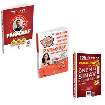 Dizgi Kitap 2026 Deniz Hoca Paragraf Soru Bankası & KPSS AGS ALES DGS TYT MSÜ Tüm Adaylar İçin Paragraf Çıkmış Sorular & KPSS DGS ALES TYT MSÜ EKPSS AGS Son 11 Yılda Paragrafta Kullanılan Önemli Sınav Kelimeleri Yargı Yayınları Seti