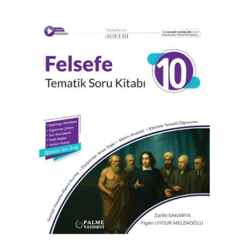 Palme Yayınları 10. Sınıf Joker Felsefe Tematik Soru Kitabı