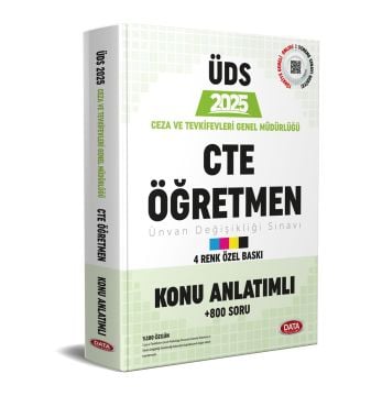 2025 Ceza ve Tevkifevleri CTE Öğretmen ÜDS Hazırlık Kitabı Data Yayınları