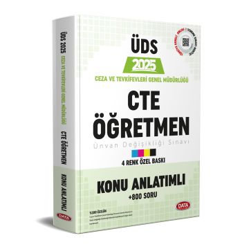 Data Yayınları 2025 ÜDS Ceza ve Tevkifevleri CTE Öğretmen Hazırlık Kitabı