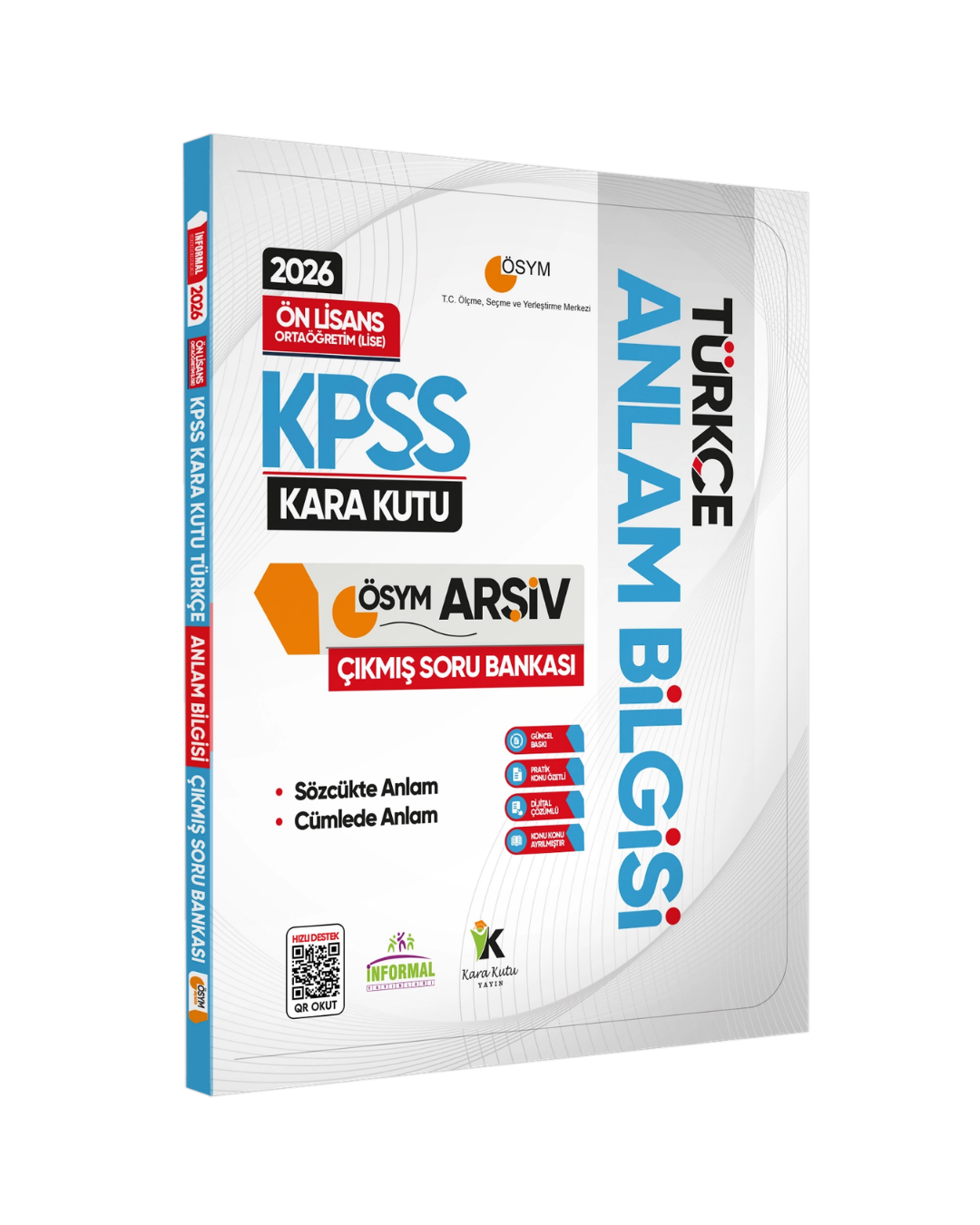 2026 KPSS Önlisans/Ortaöğretim Türkçenin Kara Kutusu ANLAM BİLGİSİ ÖSYM Çıkmış Çözümlü Soru İnformal Yayınları